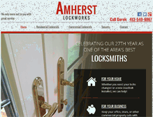 Tablet Screenshot of amherstlockworks.net